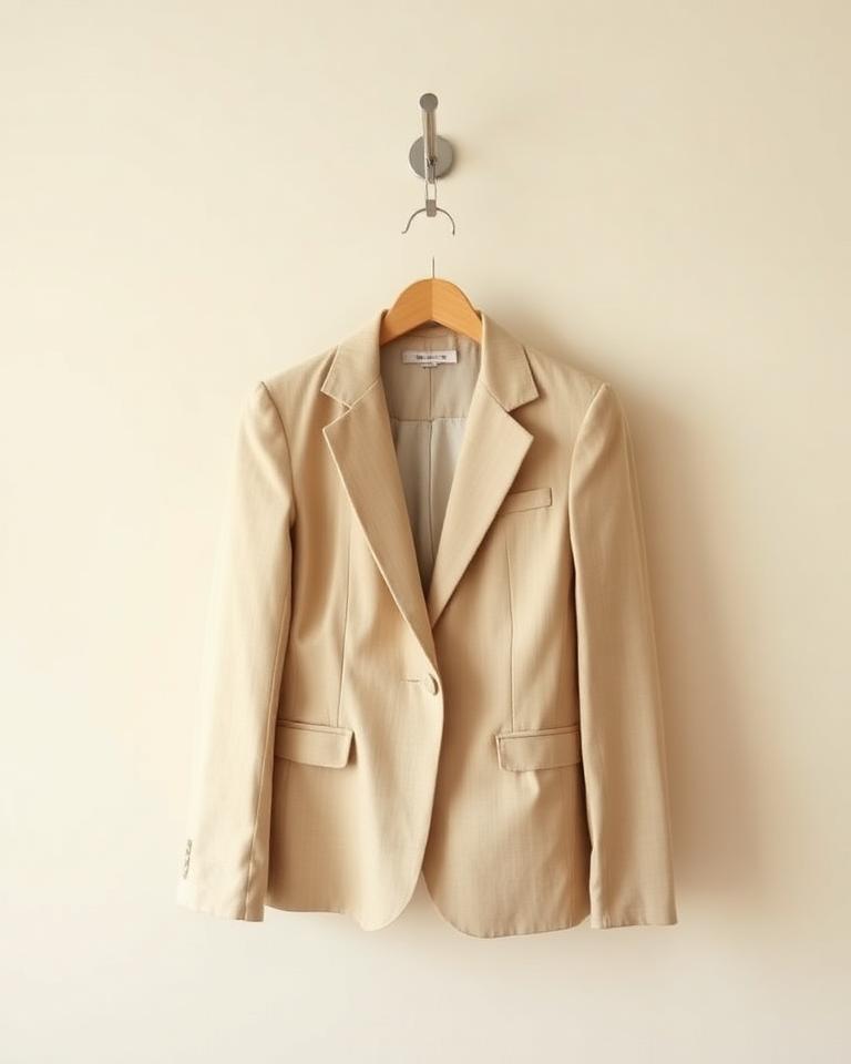 Beige Linen Blazer