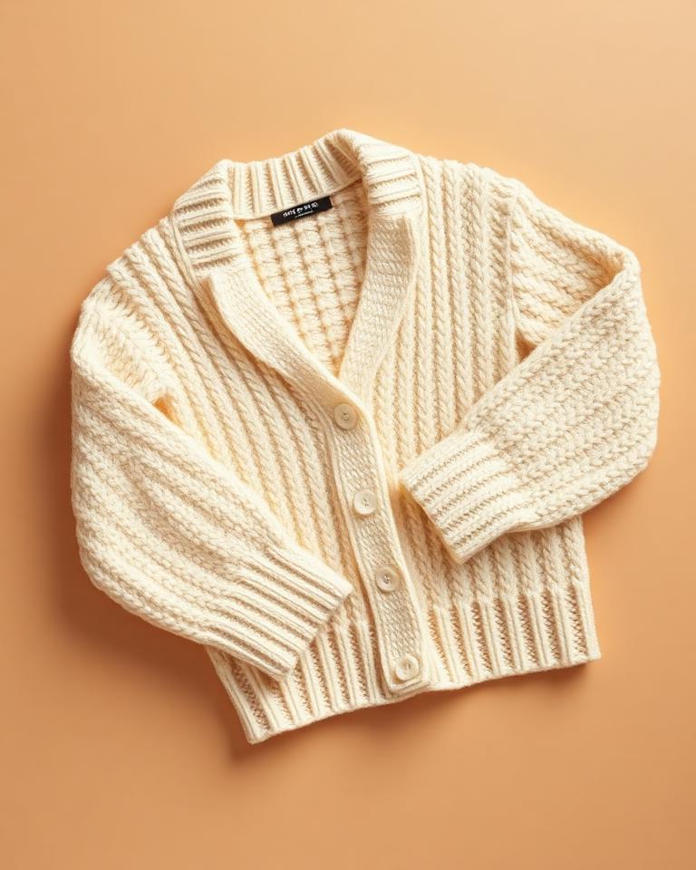 Ivory Knit Cardigan