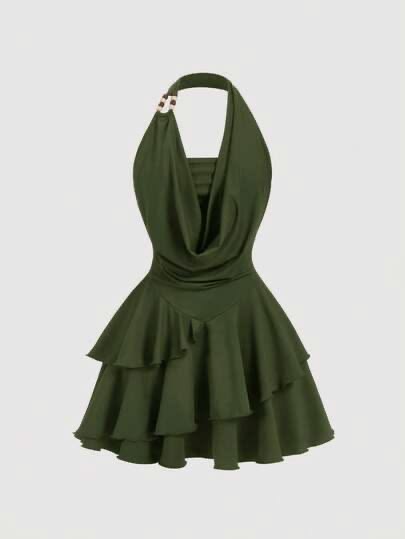 Shein Mod Green Dress